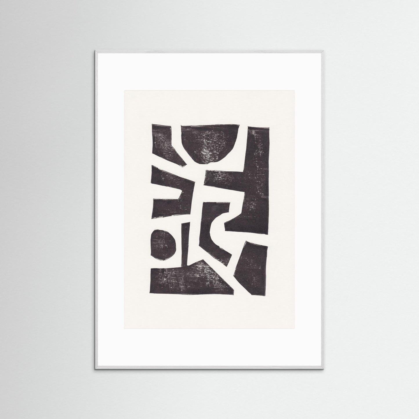 Linocut Abstract #5 by Alisa Galitsyna