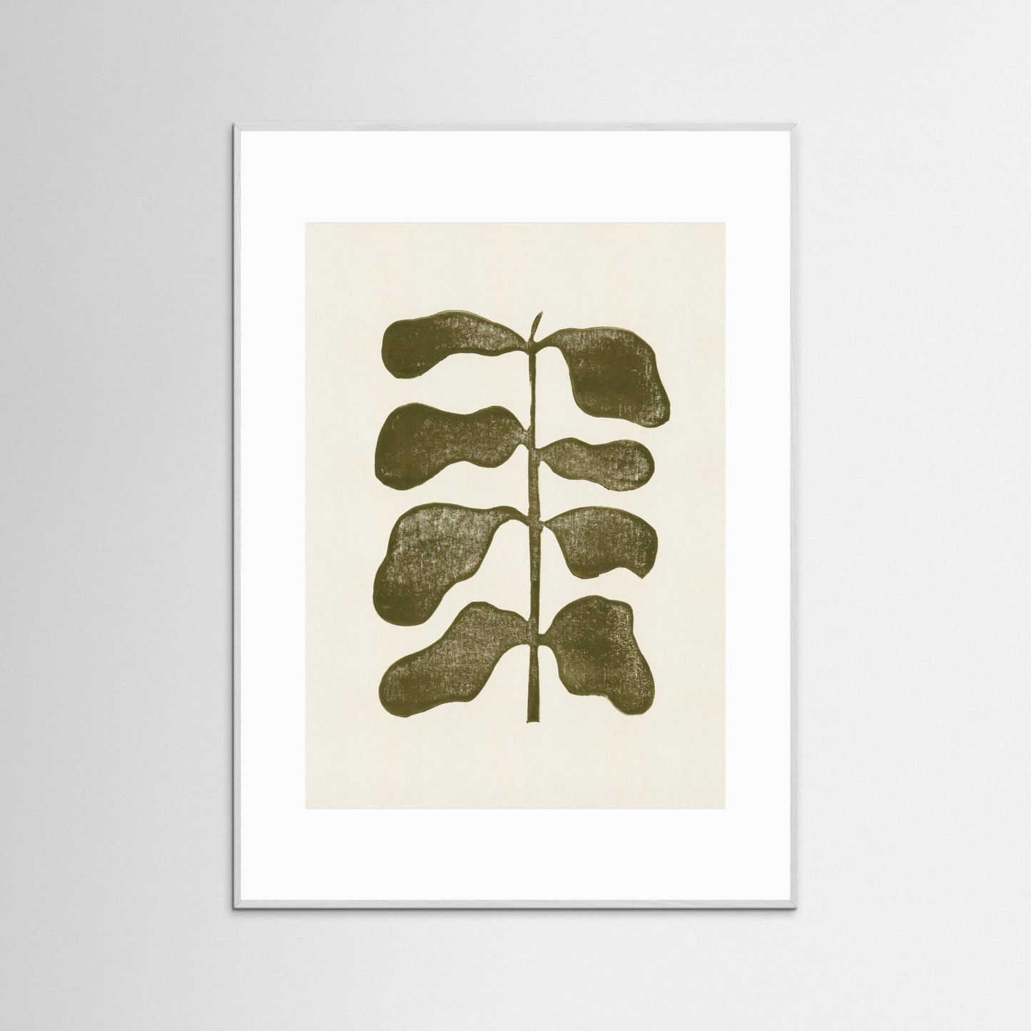 Linocut Plant by Alisa Galitsyna