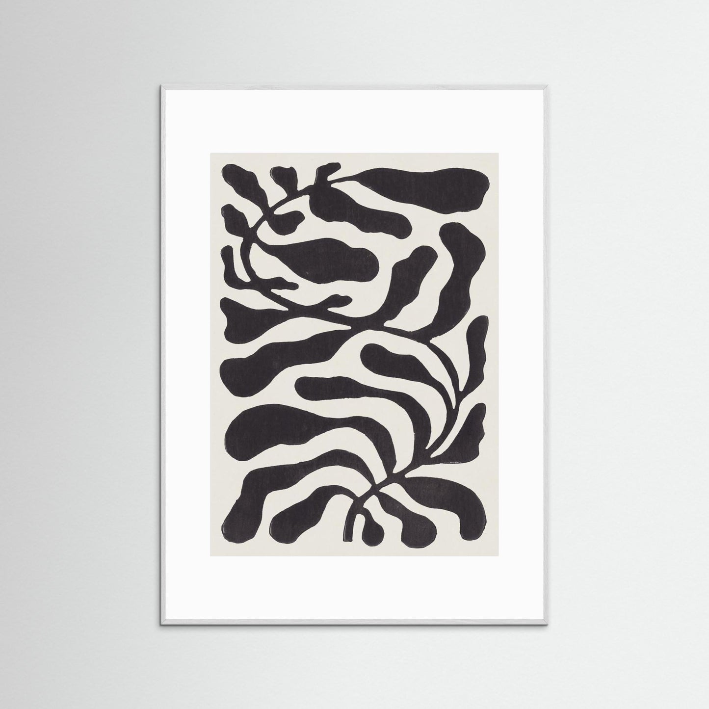 One Hundred-Leaved Plant #21 / Lino Print by Alisa Galitsyna