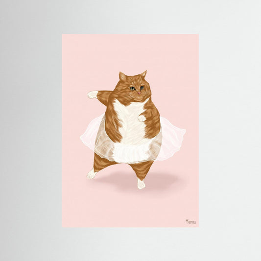 Ballet Cat - 'I can do anything I dream of' by Tara Royle