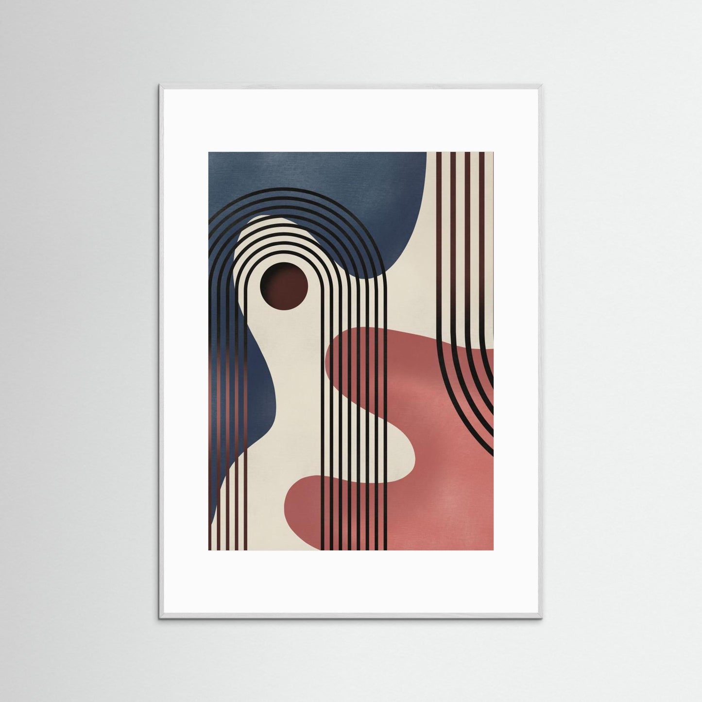 Mid Century Abstract Painting by Little Dean