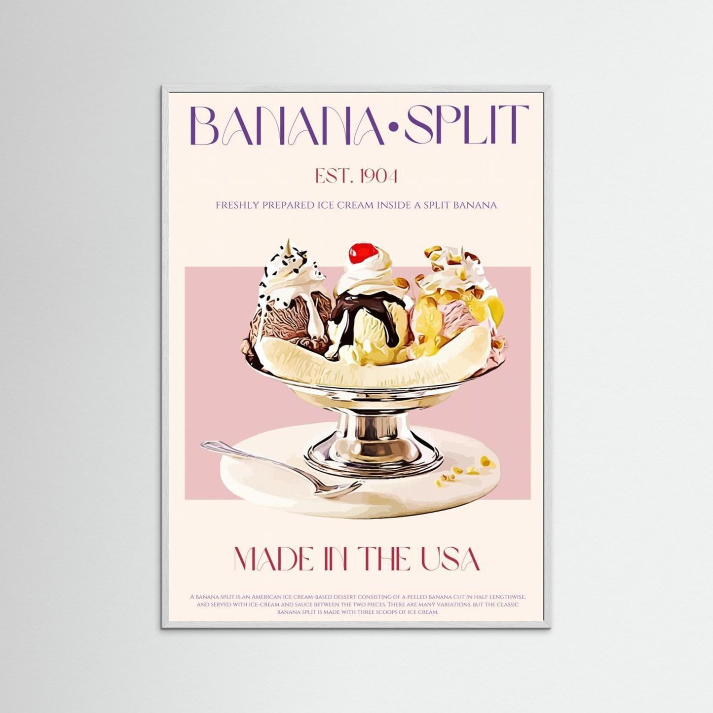 23ratiobananasplitprint by Nazma Khokhar