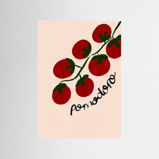 Pomodoro Tomato Italian Food Poster by Dirkie Nell