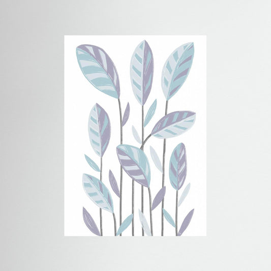 Funky Plants Blue by Martina