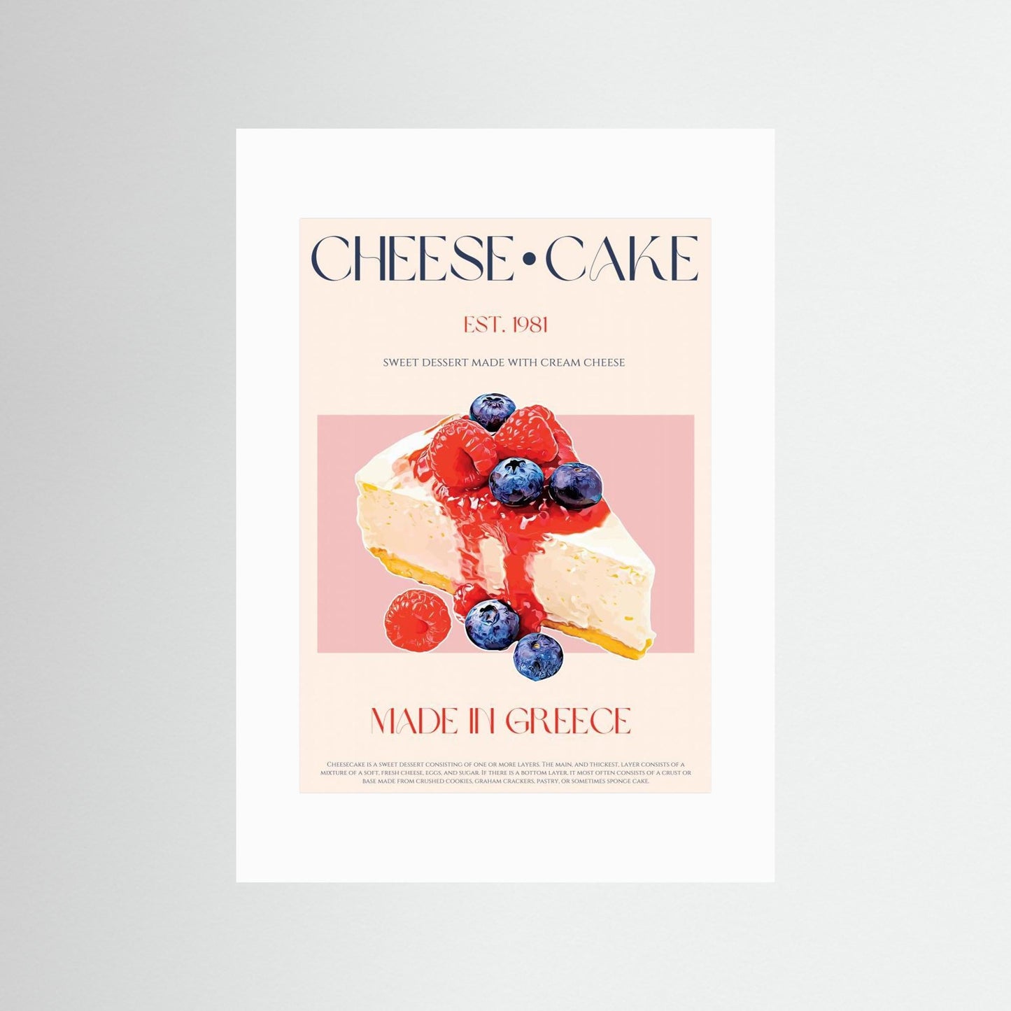 23ratiocheesecakeprint by Nazma Khokhar