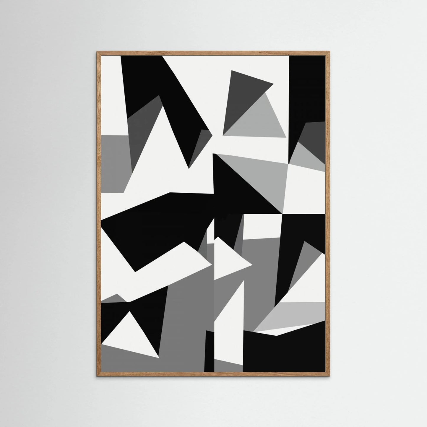 Black And White Triangles 02 by Little Dean