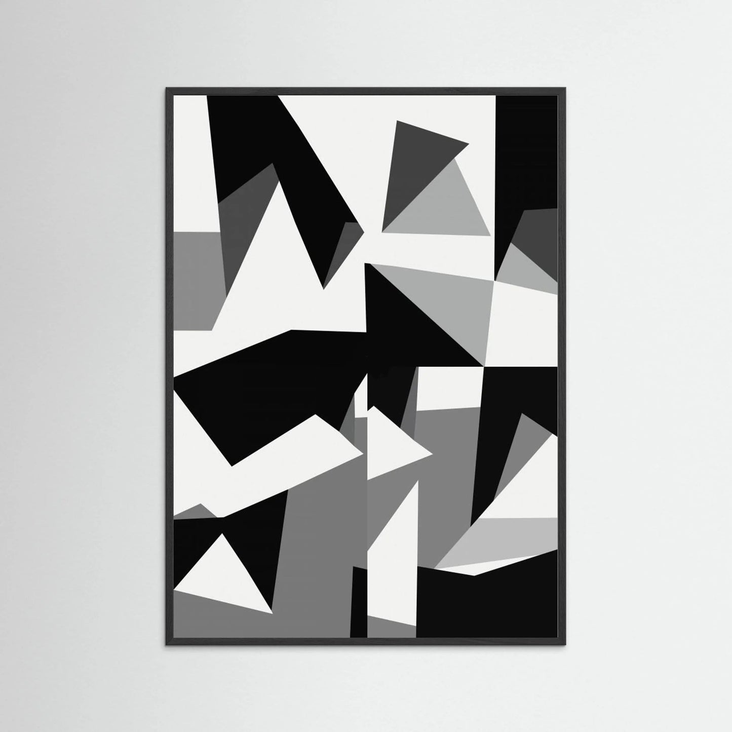 Black And White Triangles 02 by Little Dean