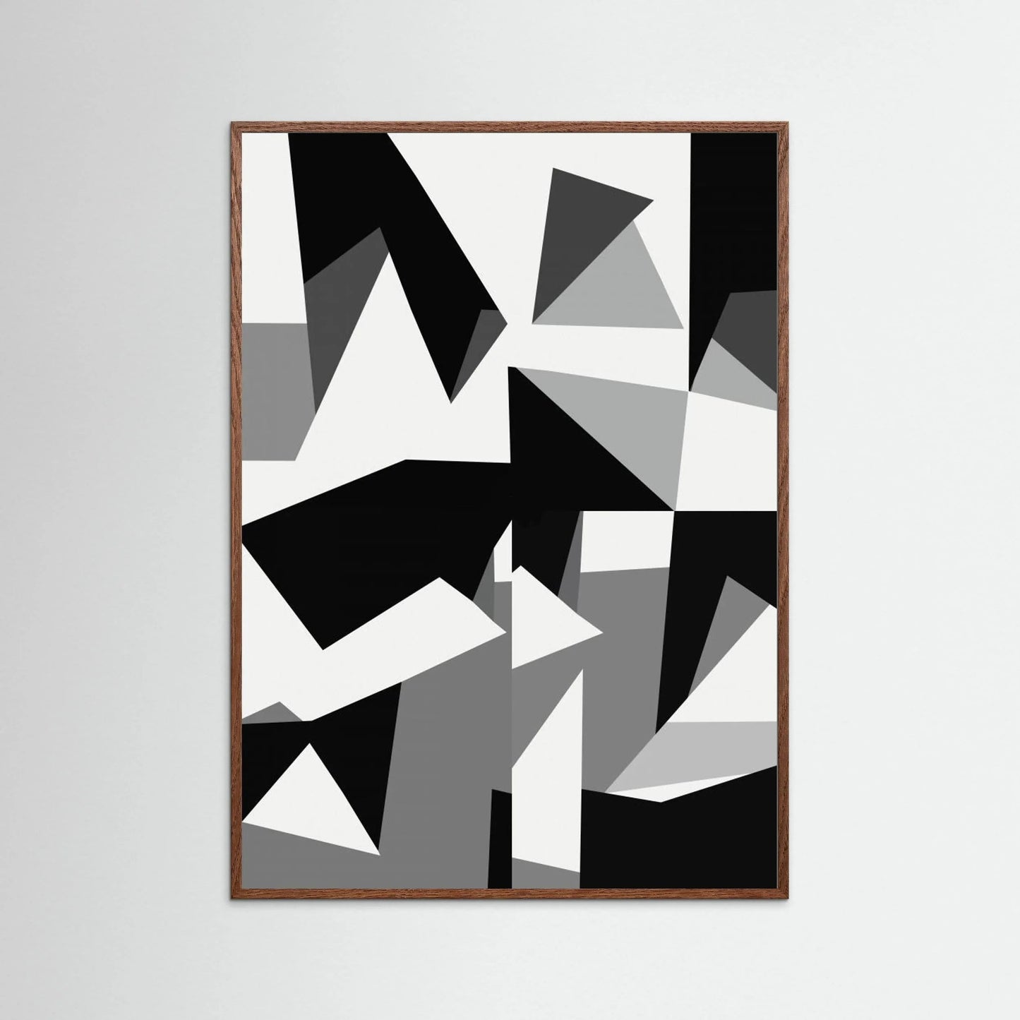 Black And White Triangles 02 by Little Dean