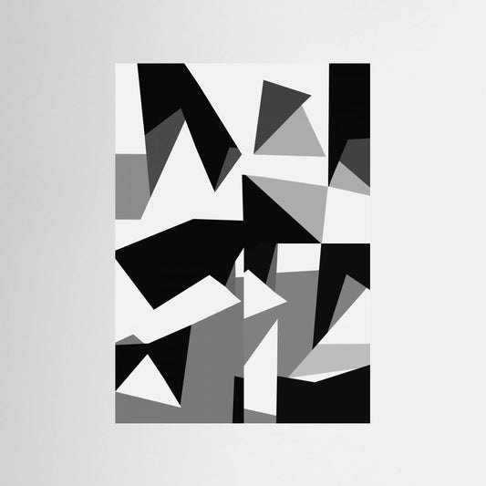 Black And White Triangles 02 by Little Dean