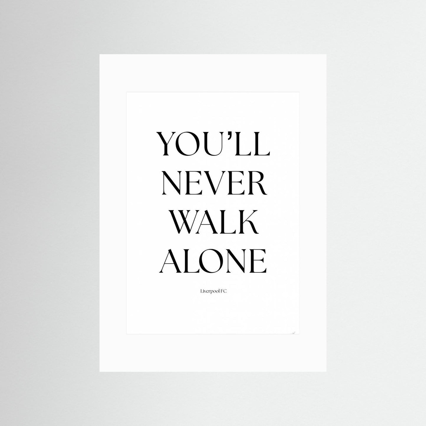 You will never walk alone by Anne Marie Volfova