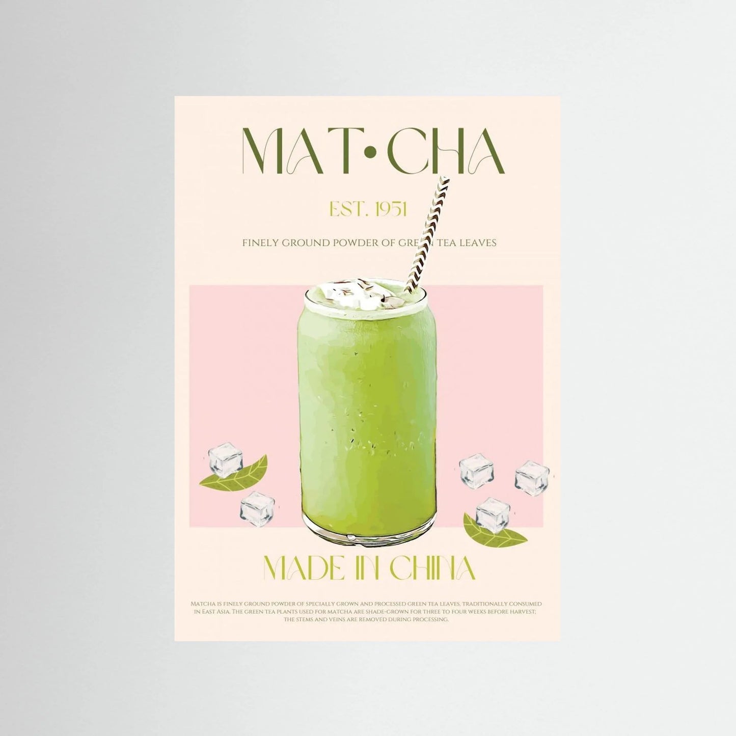 Chilled Matcha Drink by Nazma Khokhar