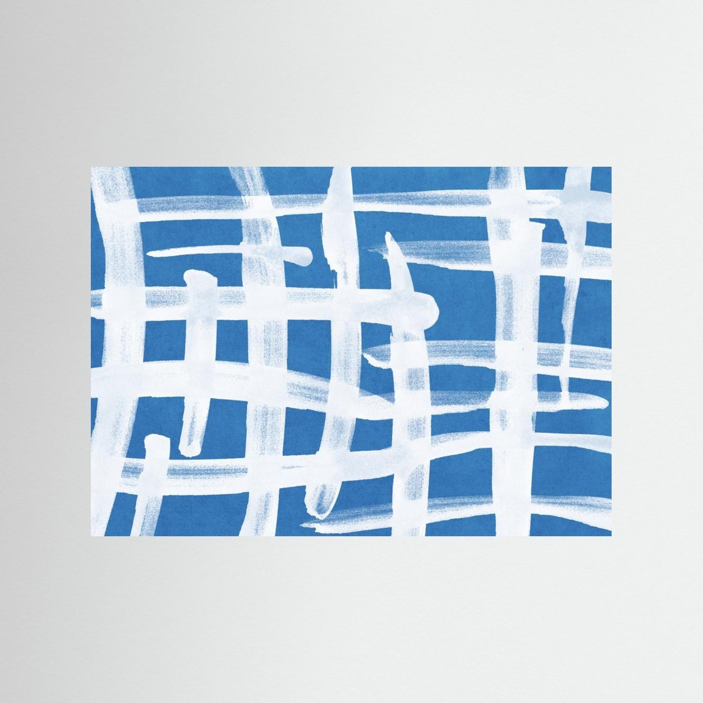 Abstract Lines Blue and White 02 by Amini54