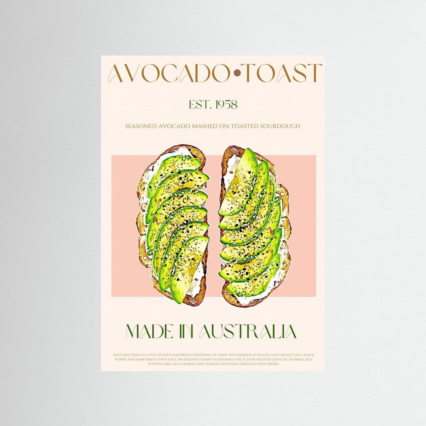 23ratioavocadotoastprint by Nazma Khokhar