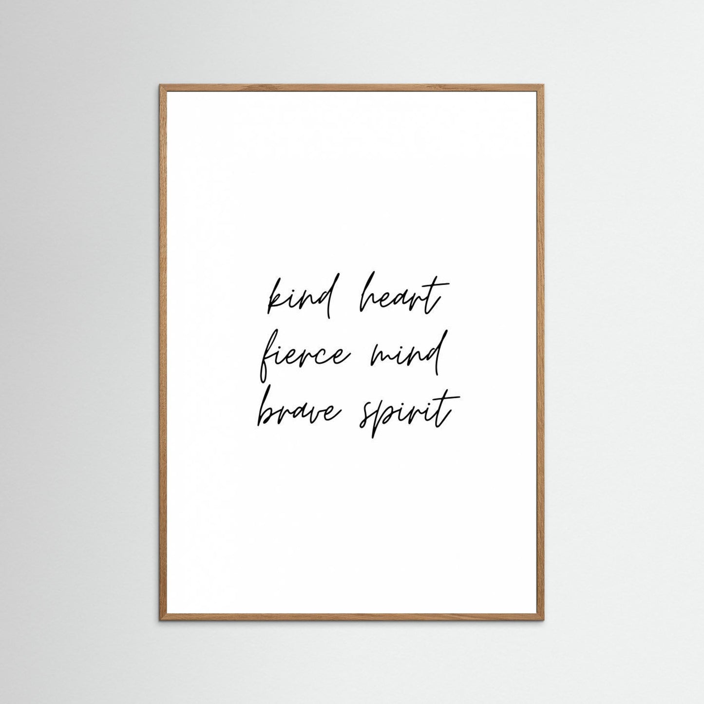 Kind Heart Fierce Mind Brave Spirit by Kristina N.   Soul Art Shop