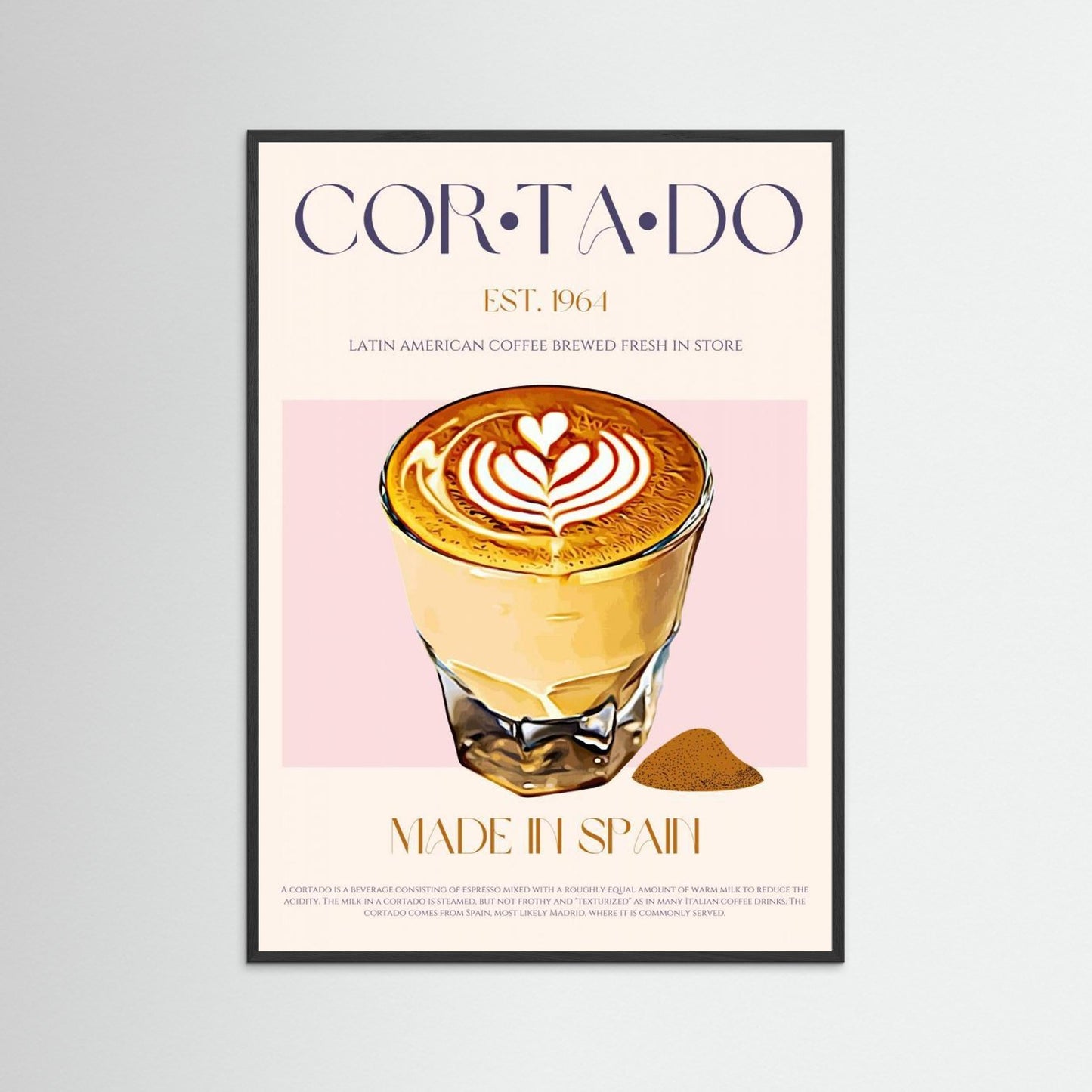 Cortado Coffee by Nazma Khokhar