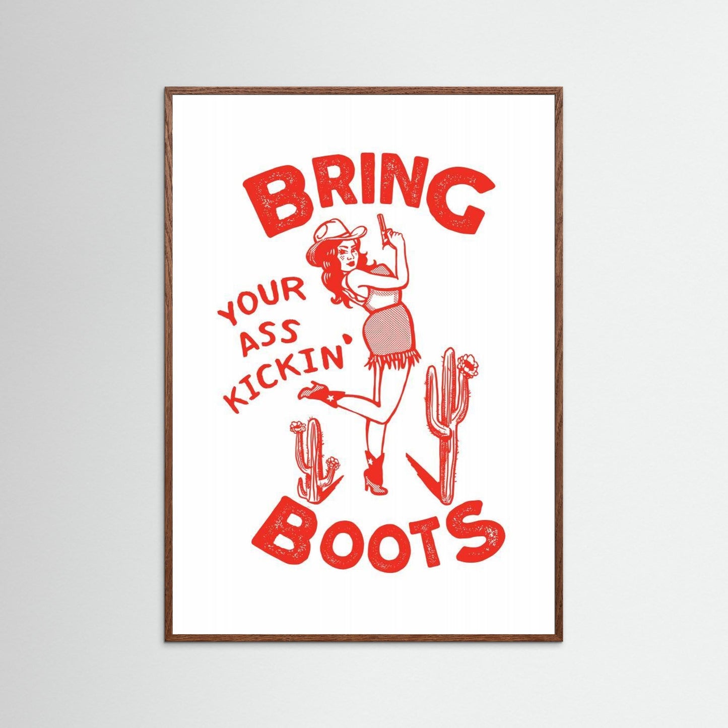 Ass Kicking Boots Funny Western Cowgirl by The Whiskey Ginger