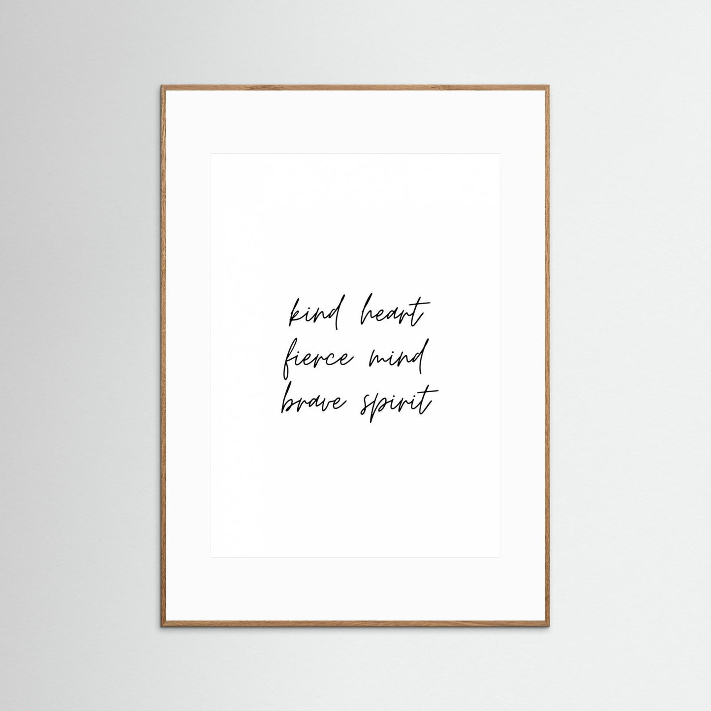 Kind Heart Fierce Mind Brave Spirit by Kristina N.   Soul Art Shop