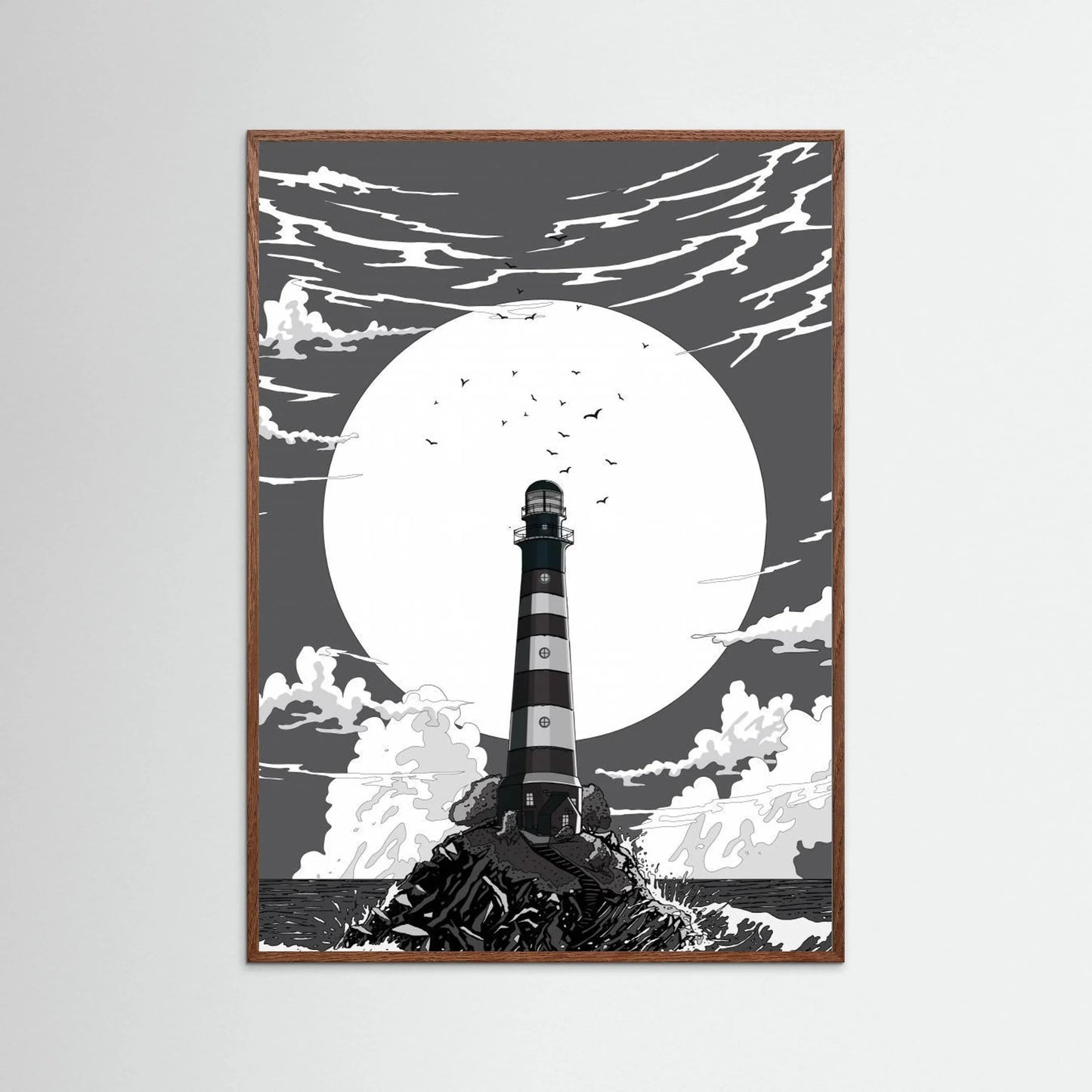 Lighthouse Black and White by Nicholas