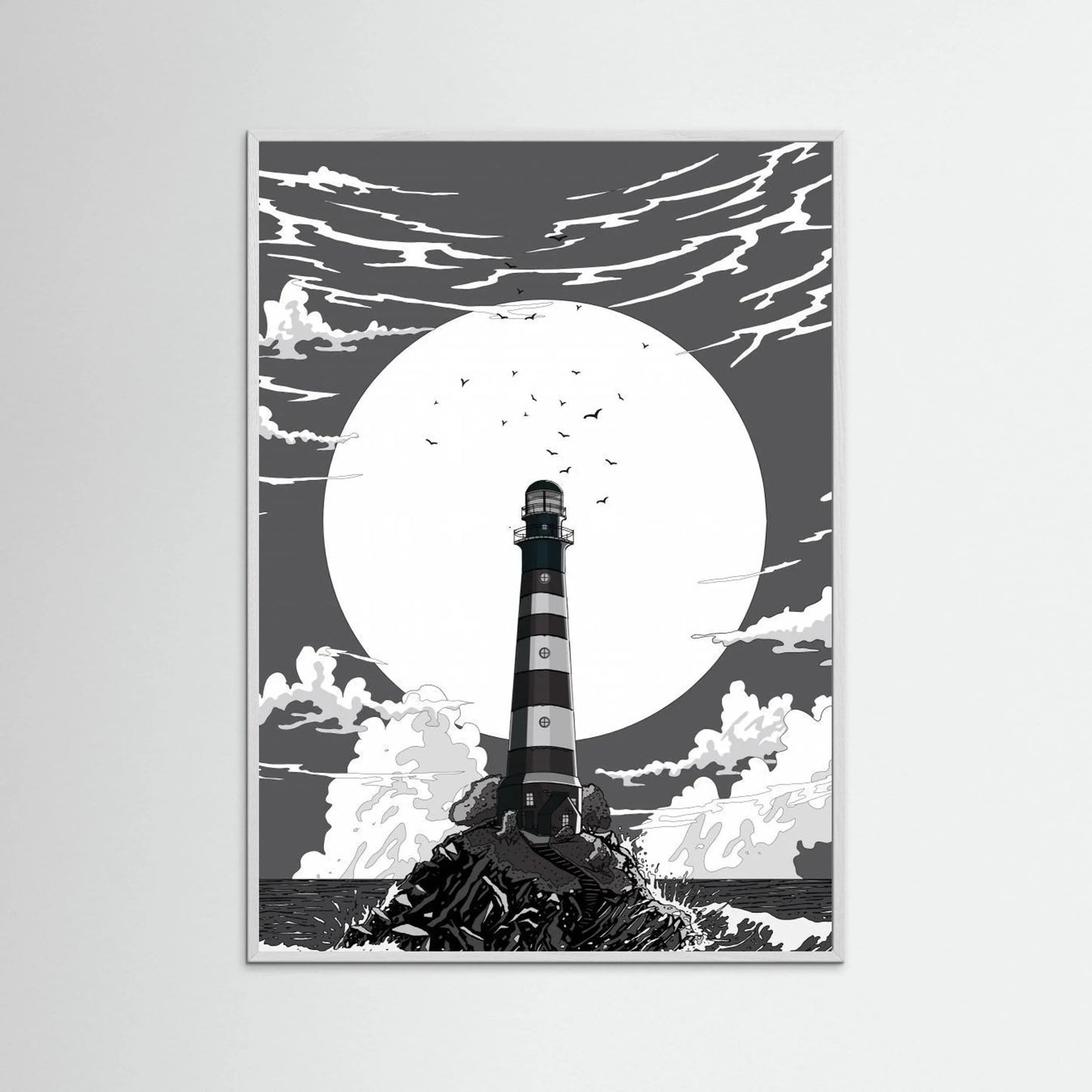 Lighthouse Black and White by Nicholas