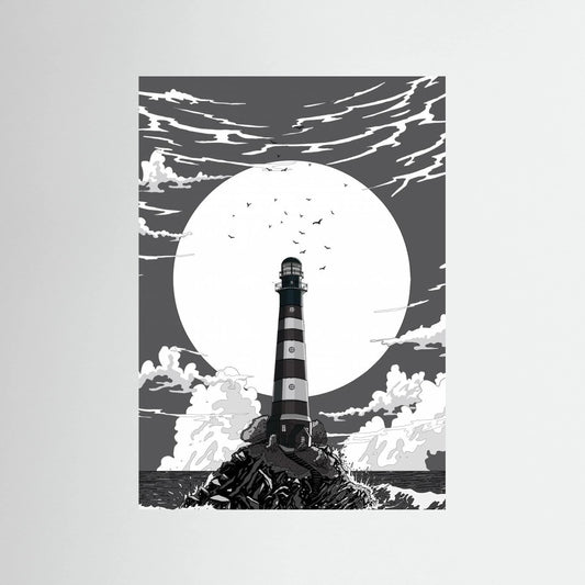 Lighthouse Black and White by Nicholas