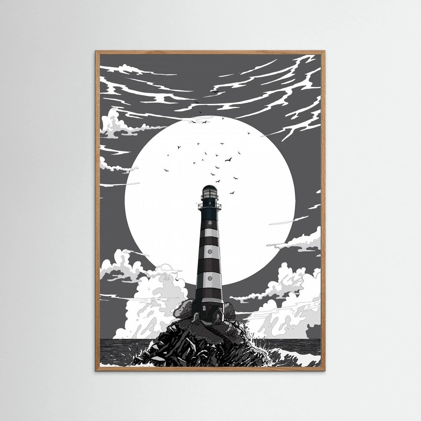 Lighthouse Black and White by Nicholas