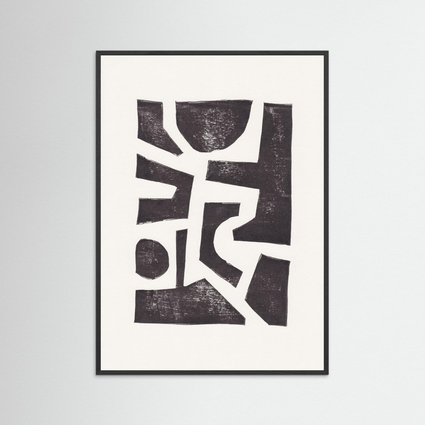 Linocut Abstract #5 by Alisa Galitsyna