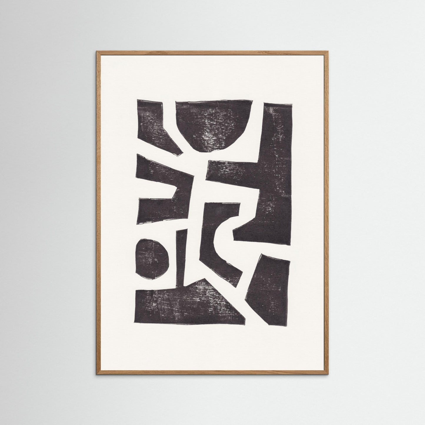 Linocut Abstract #5 by Alisa Galitsyna