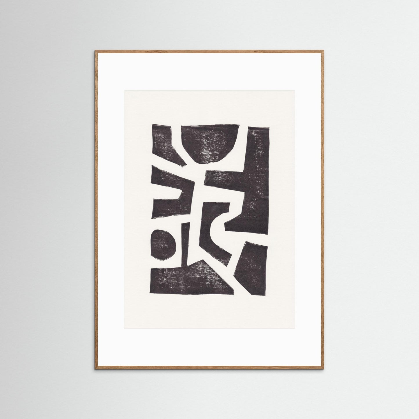 Linocut Abstract #5 by Alisa Galitsyna