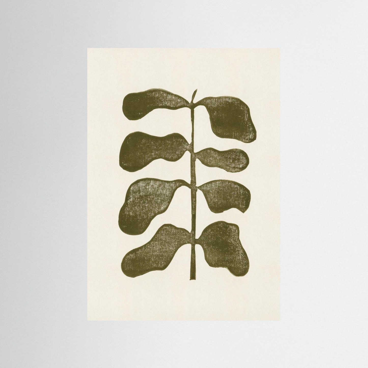 Linocut Plant by Alisa Galitsyna