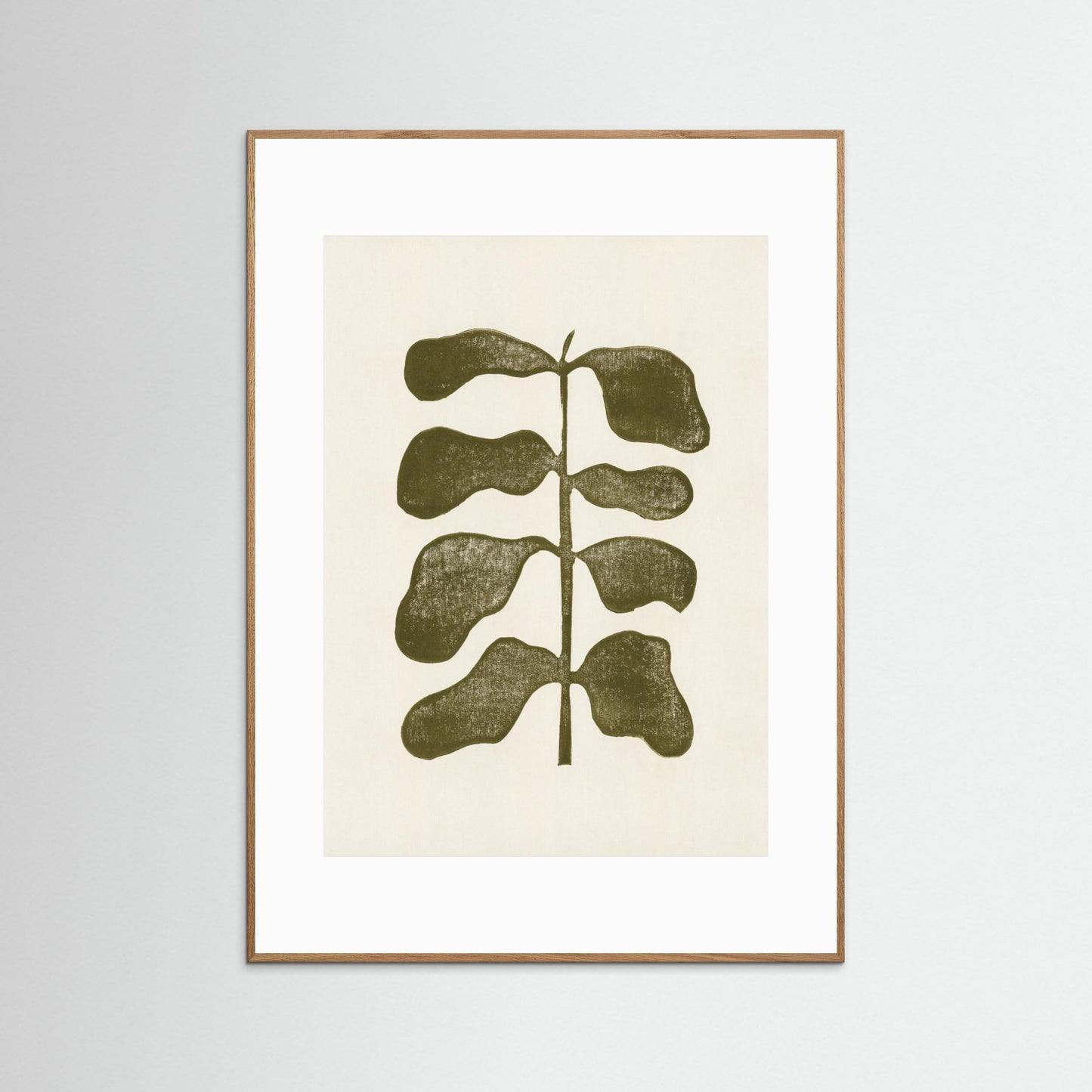 Linocut Plant by Alisa Galitsyna