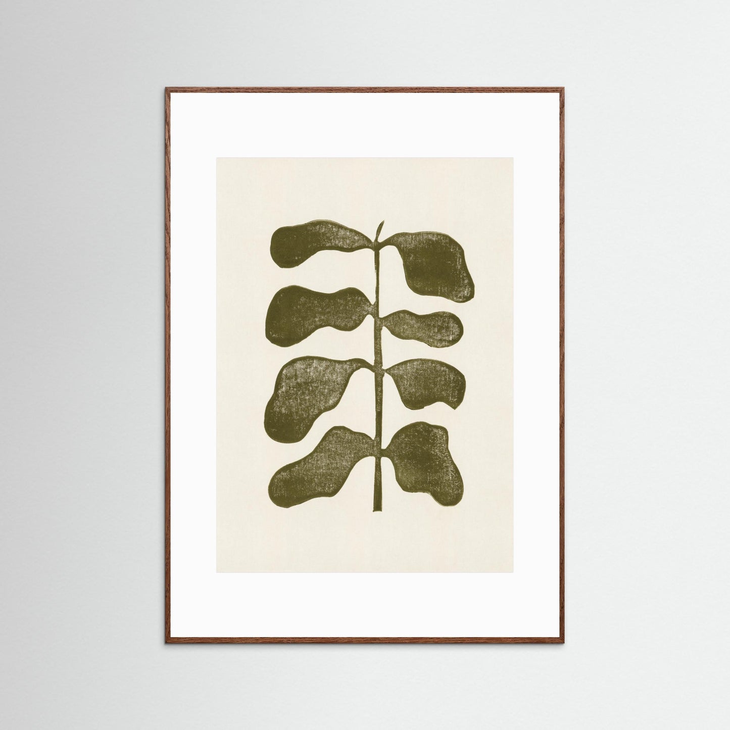 Linocut Plant by Alisa Galitsyna