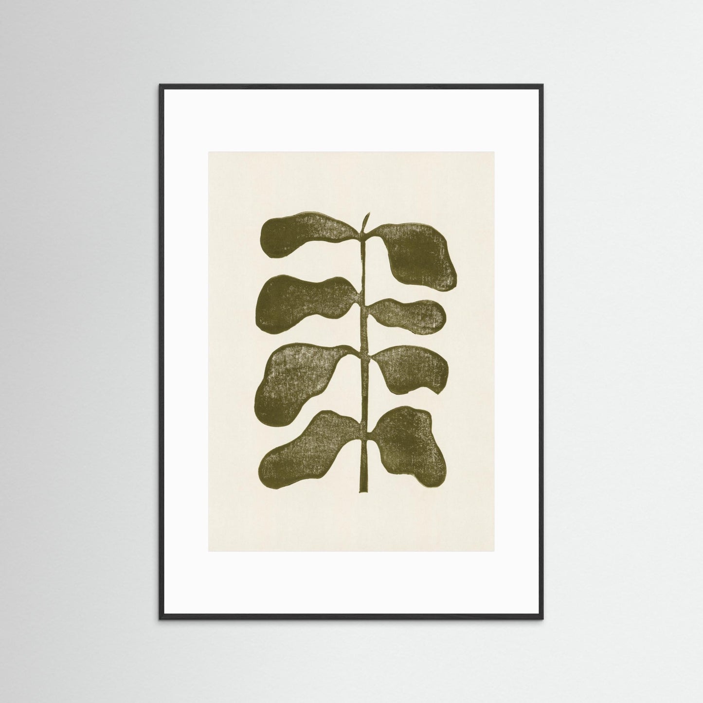 Linocut Plant by Alisa Galitsyna