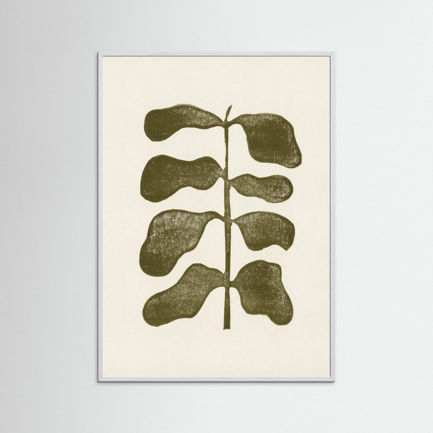 Linocut Plant by Alisa Galitsyna