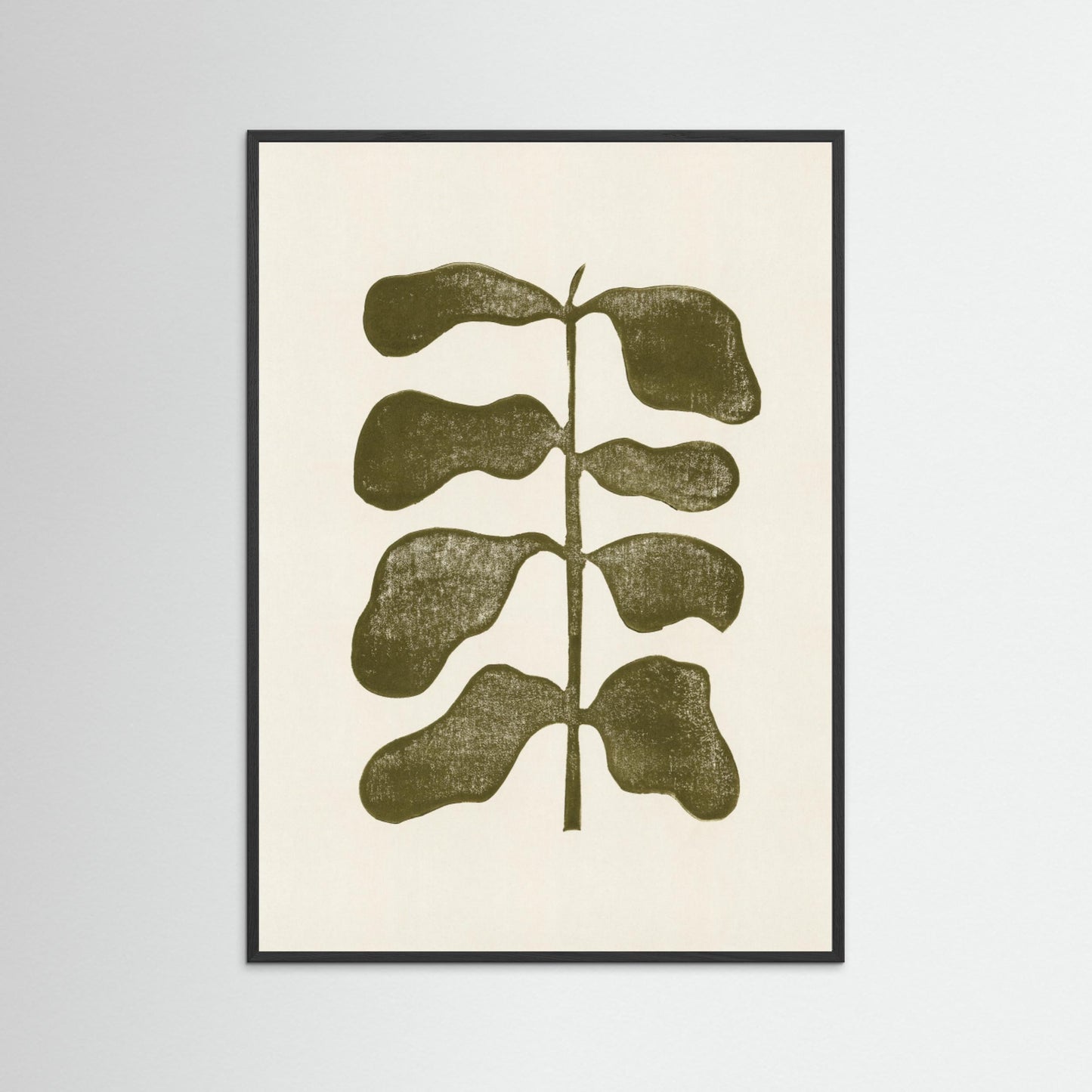 Linocut Plant by Alisa Galitsyna