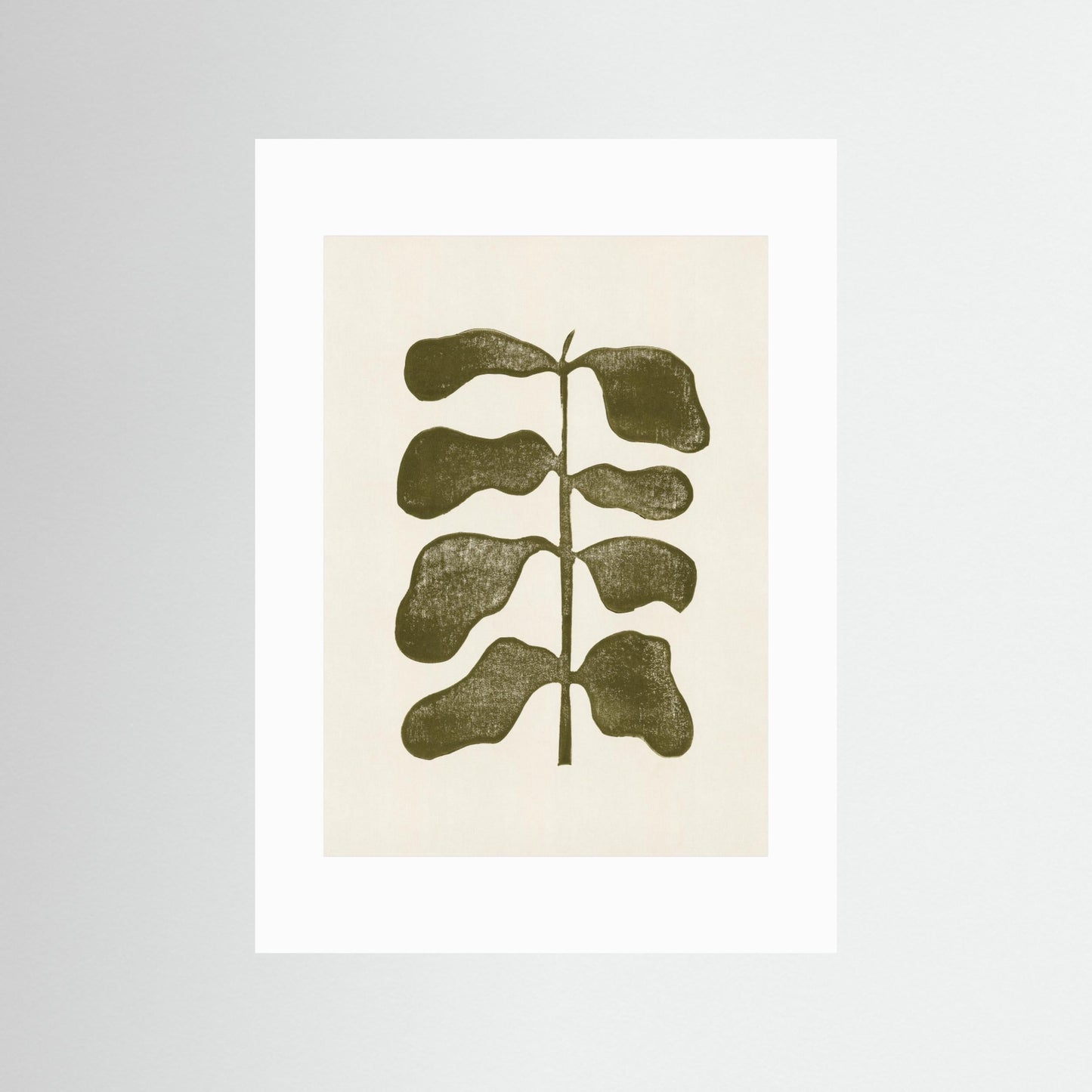 Linocut Plant by Alisa Galitsyna