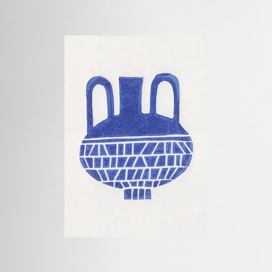 Linocut Vase #6 by Alisa Galitsyna