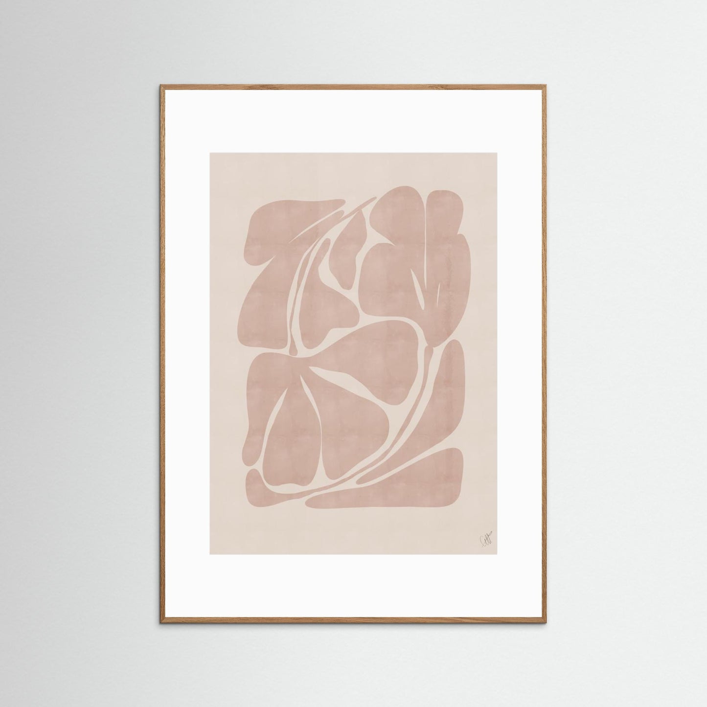 Beige Abstract Shapes by Anne Marie Volfova