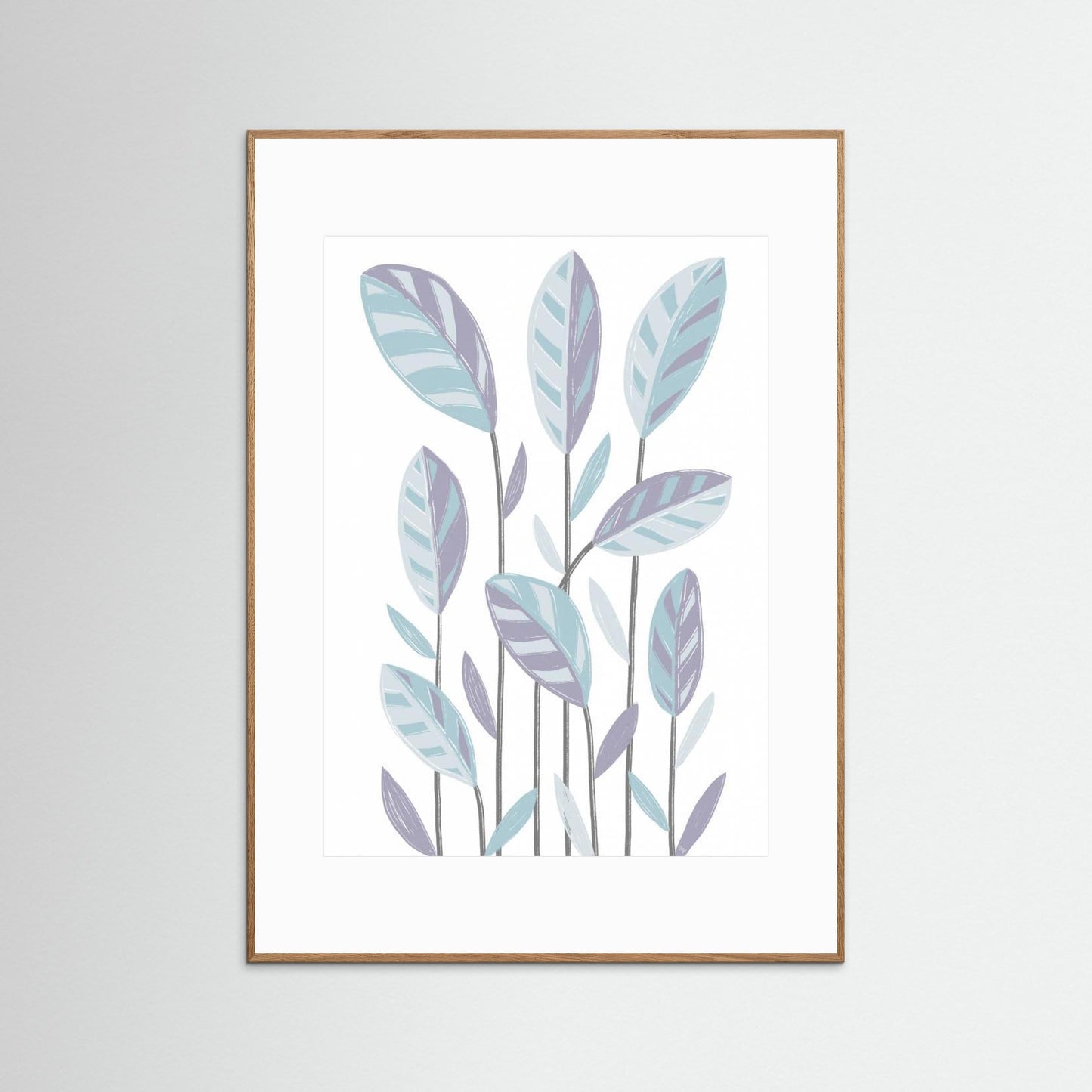 Funky Plants Blue by Martina