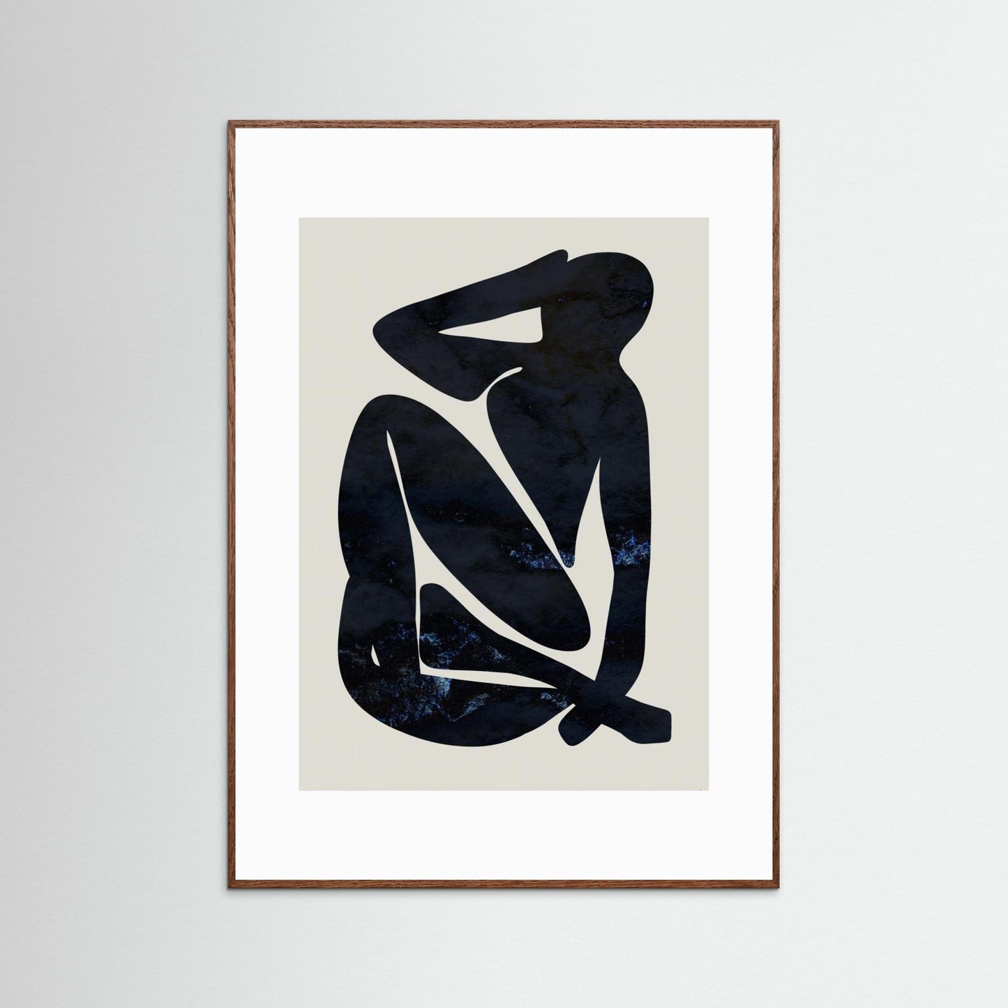 Dark Blue Woman by Anne Marie Volfova
