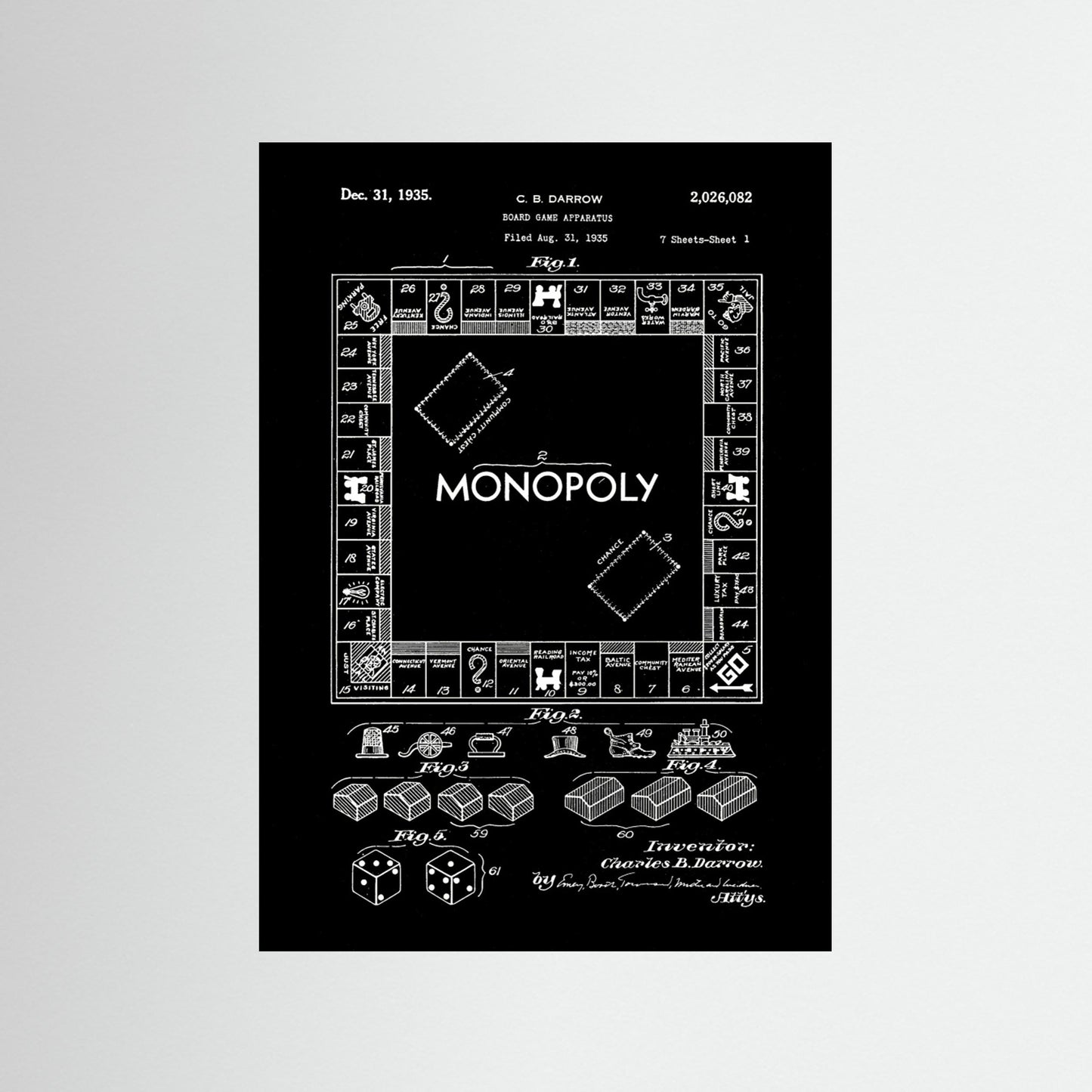 Board Game Patent 1935 by Andreas Magnusson