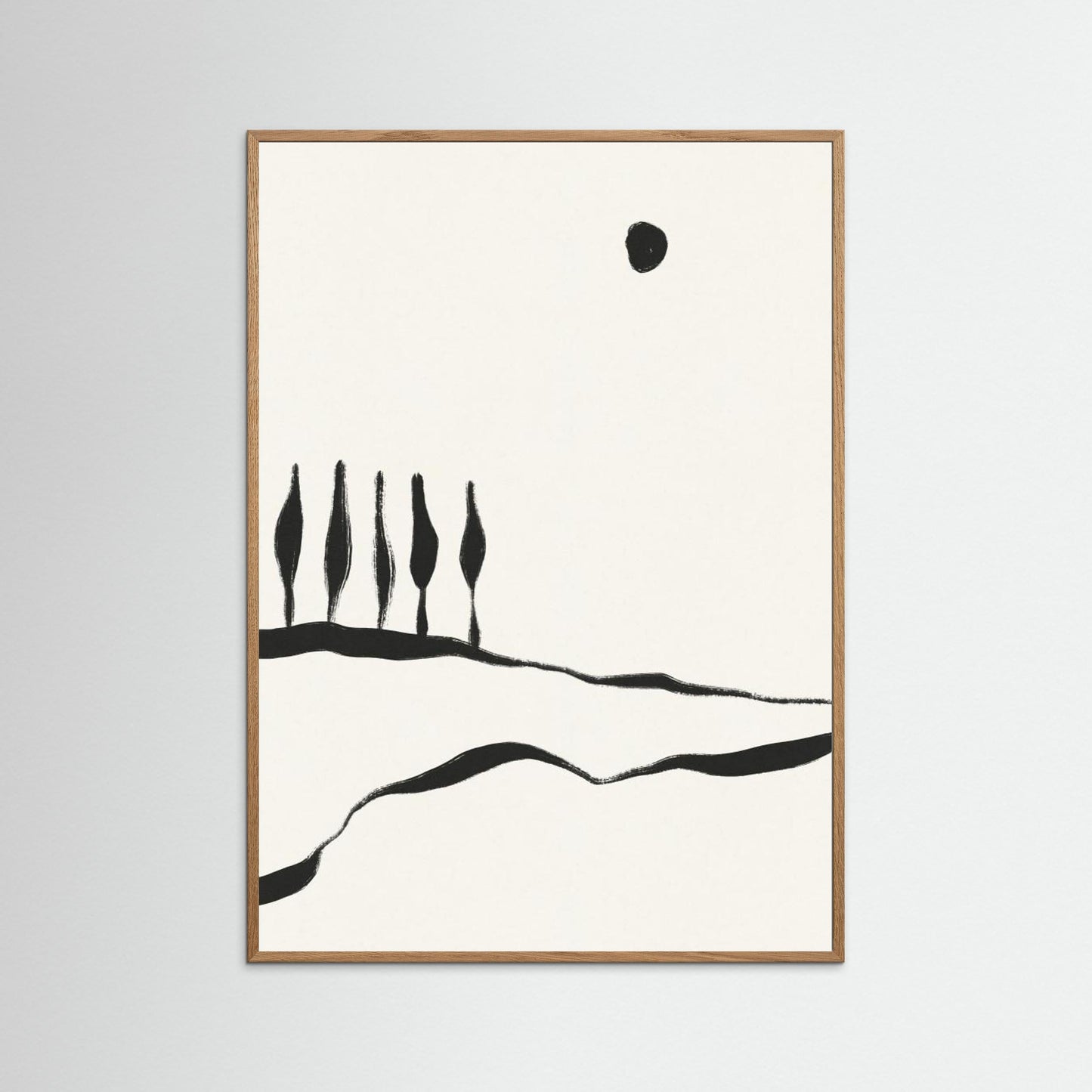 Minimal Line Landscape #1 by Alisa Galitsyna
