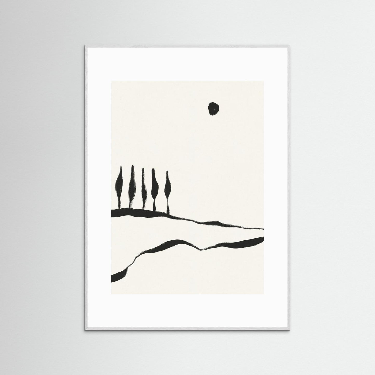 Minimal Line Landscape #1 by Alisa Galitsyna