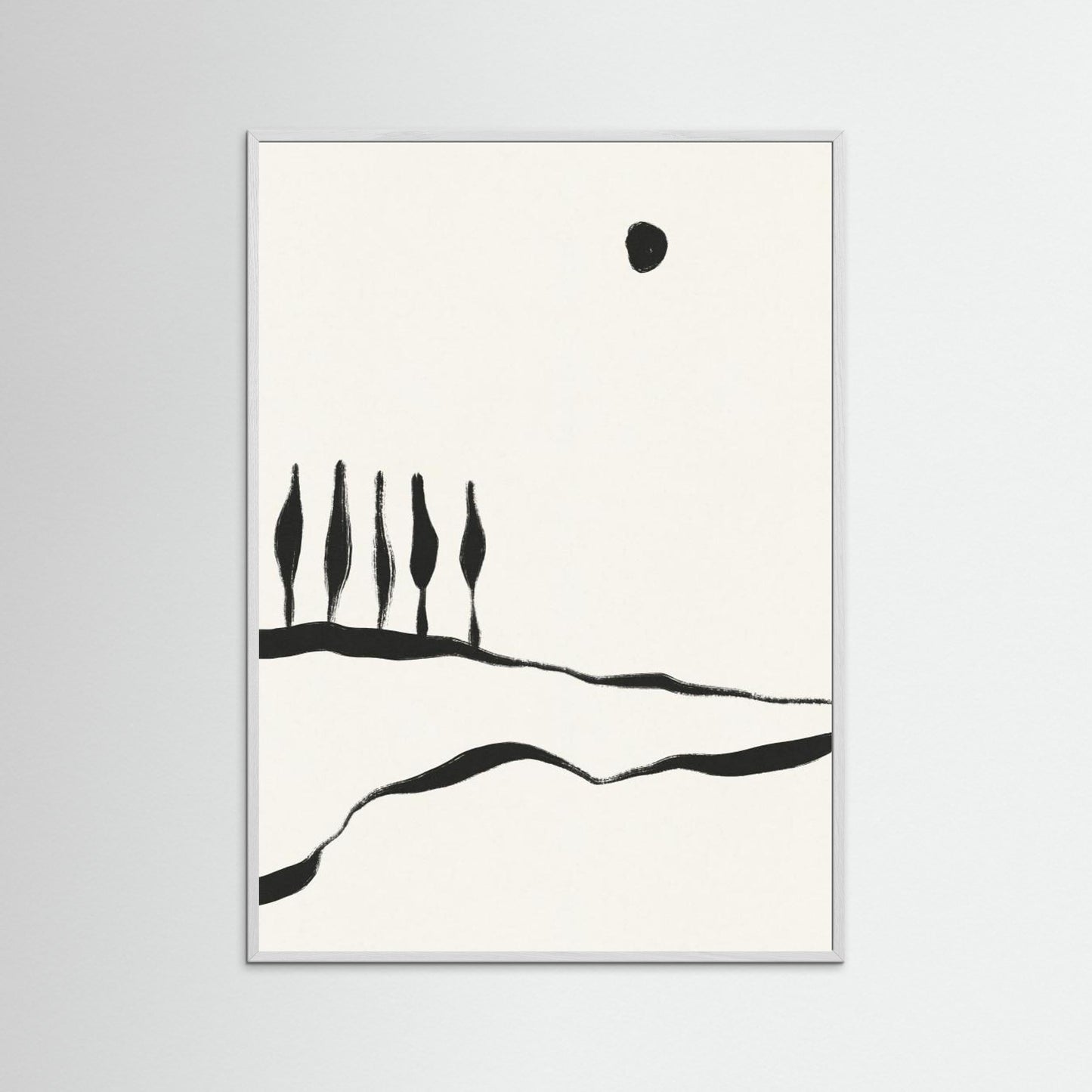 Minimal Line Landscape #1 by Alisa Galitsyna