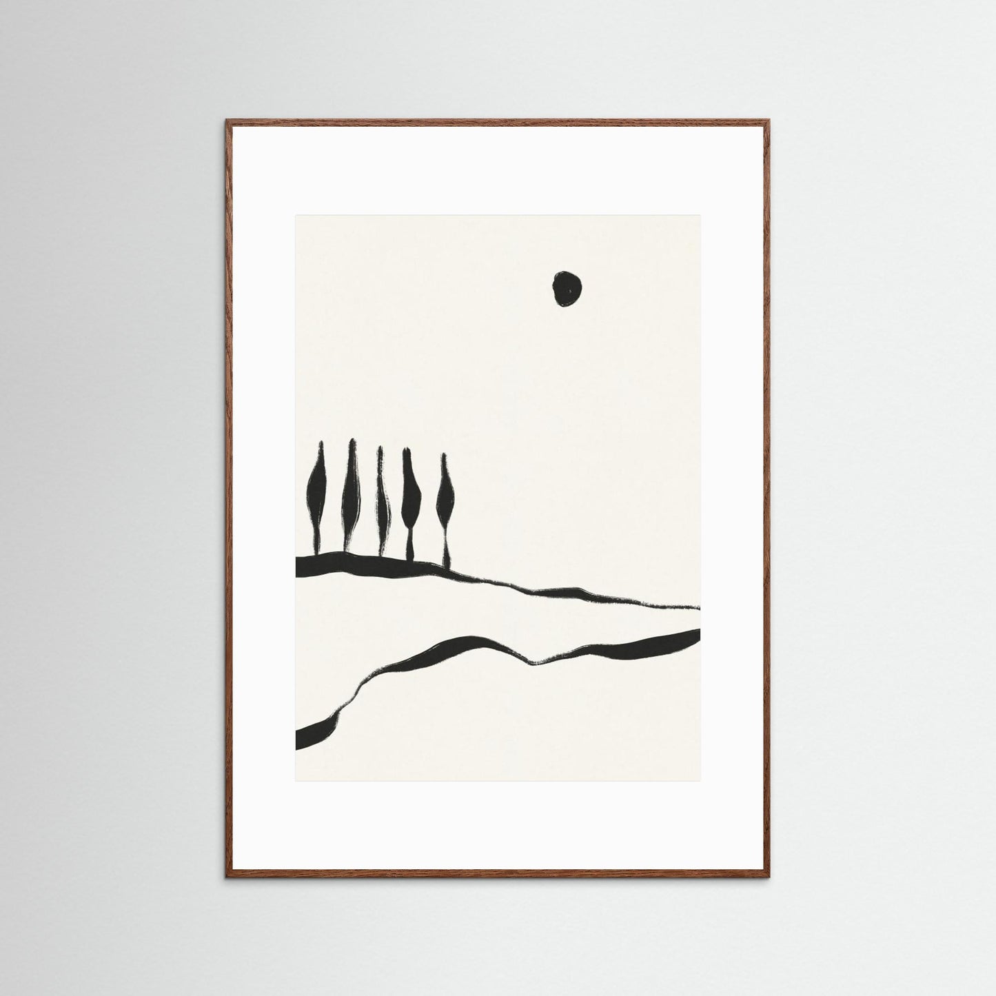 Minimal Line Landscape #1 by Alisa Galitsyna