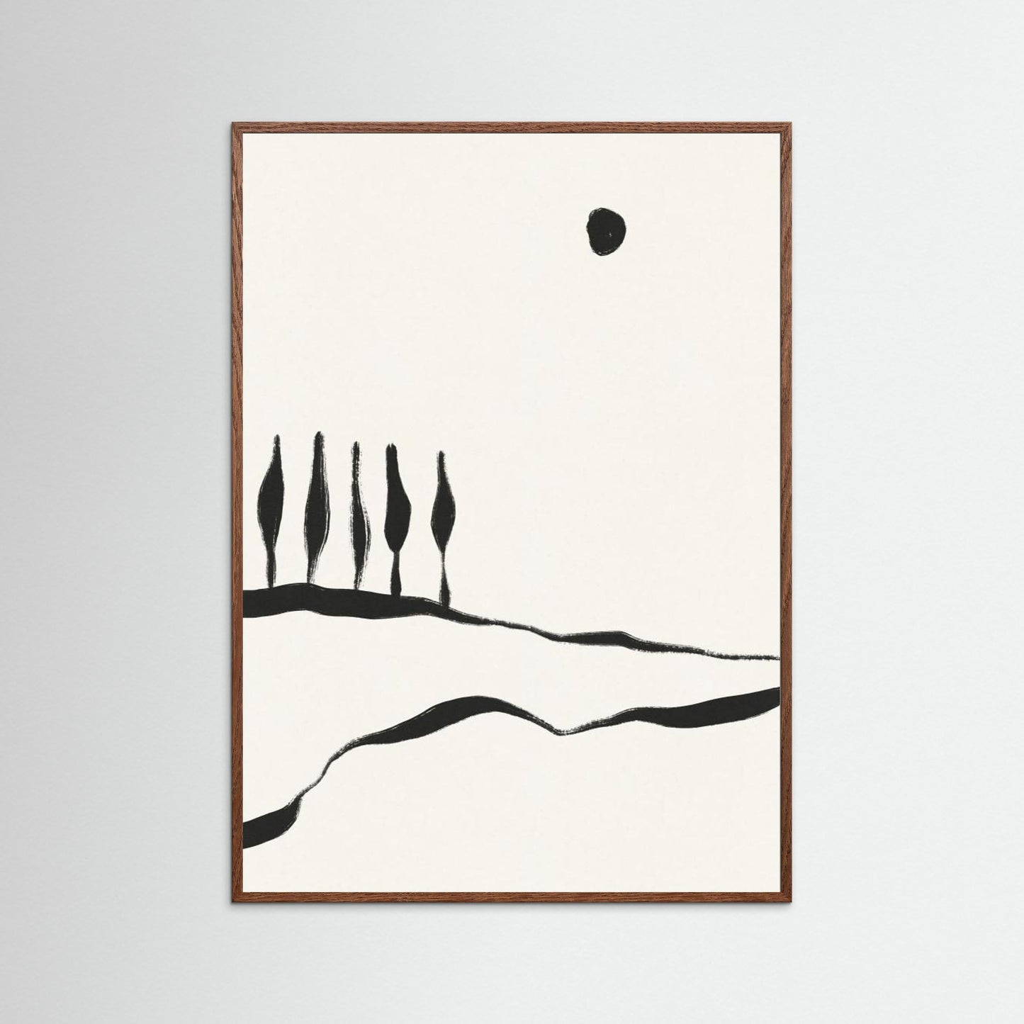 Minimal Line Landscape #1 by Alisa Galitsyna