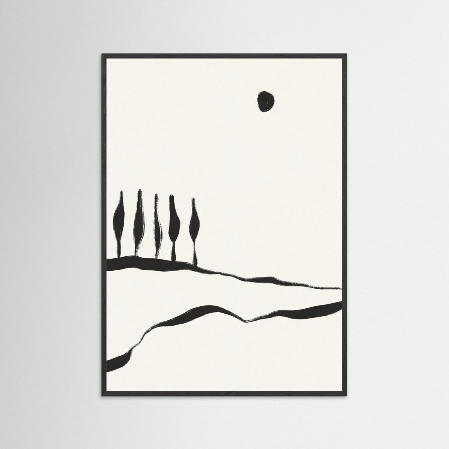 Minimal Line Landscape #1 by Alisa Galitsyna