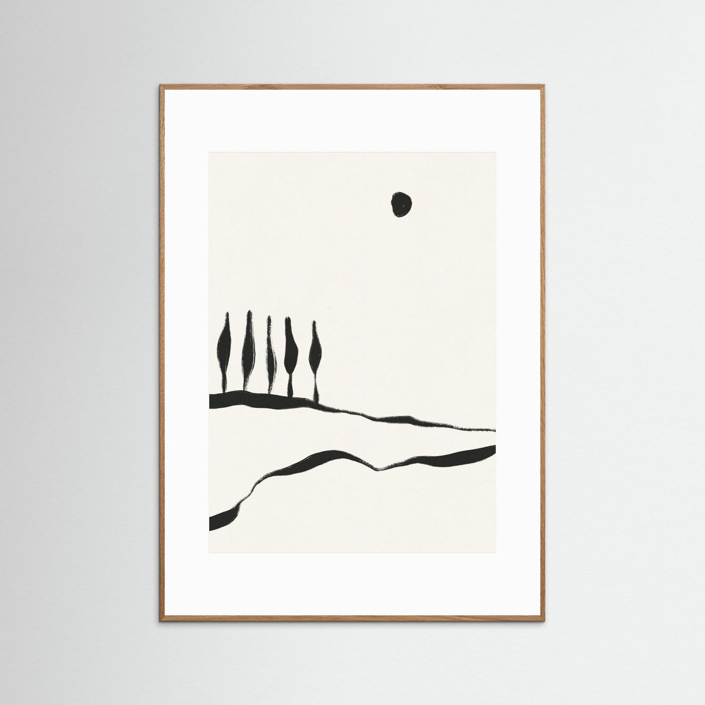 Minimal Line Landscape #1 by Alisa Galitsyna