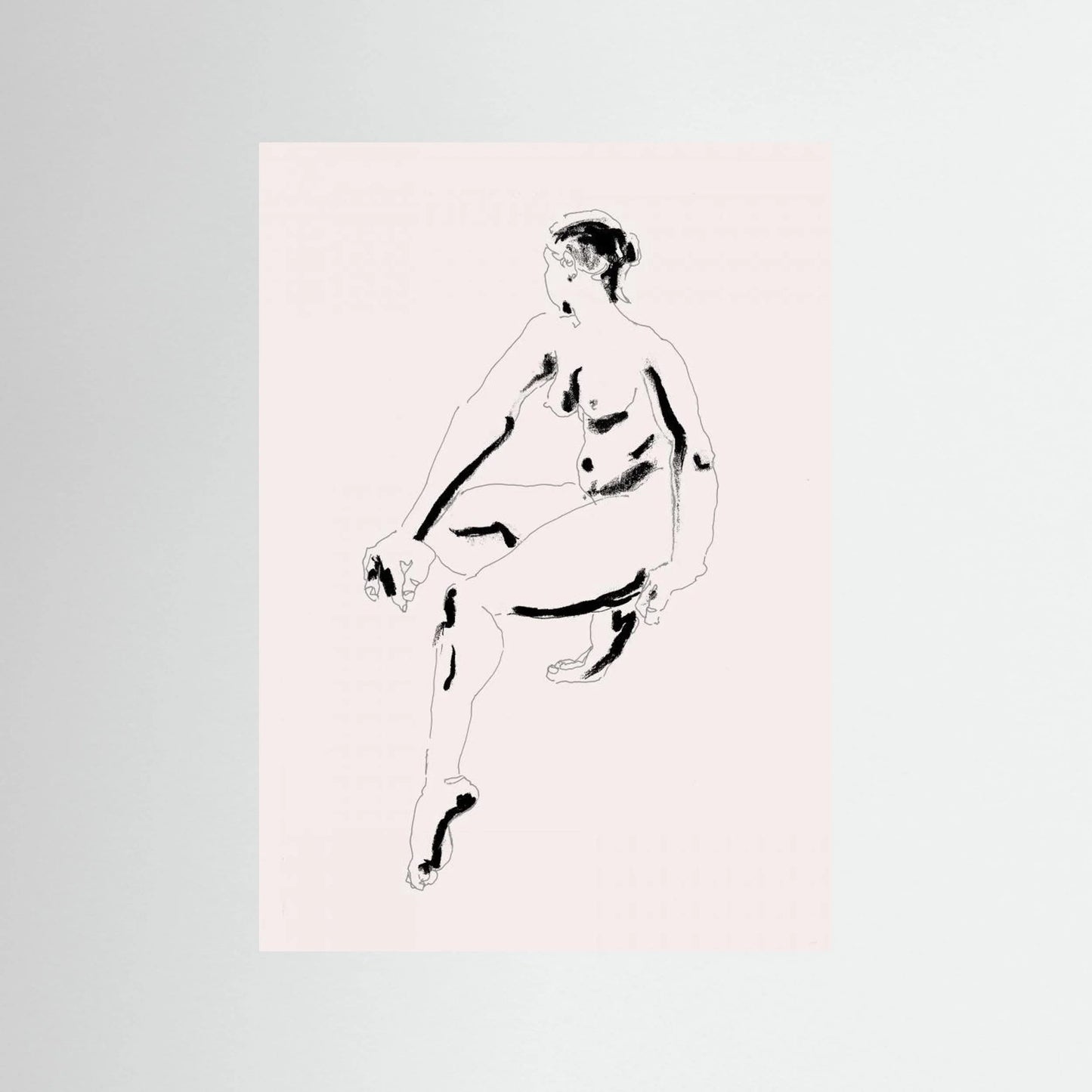 Naked Woman Black and White by Francesco Gulina