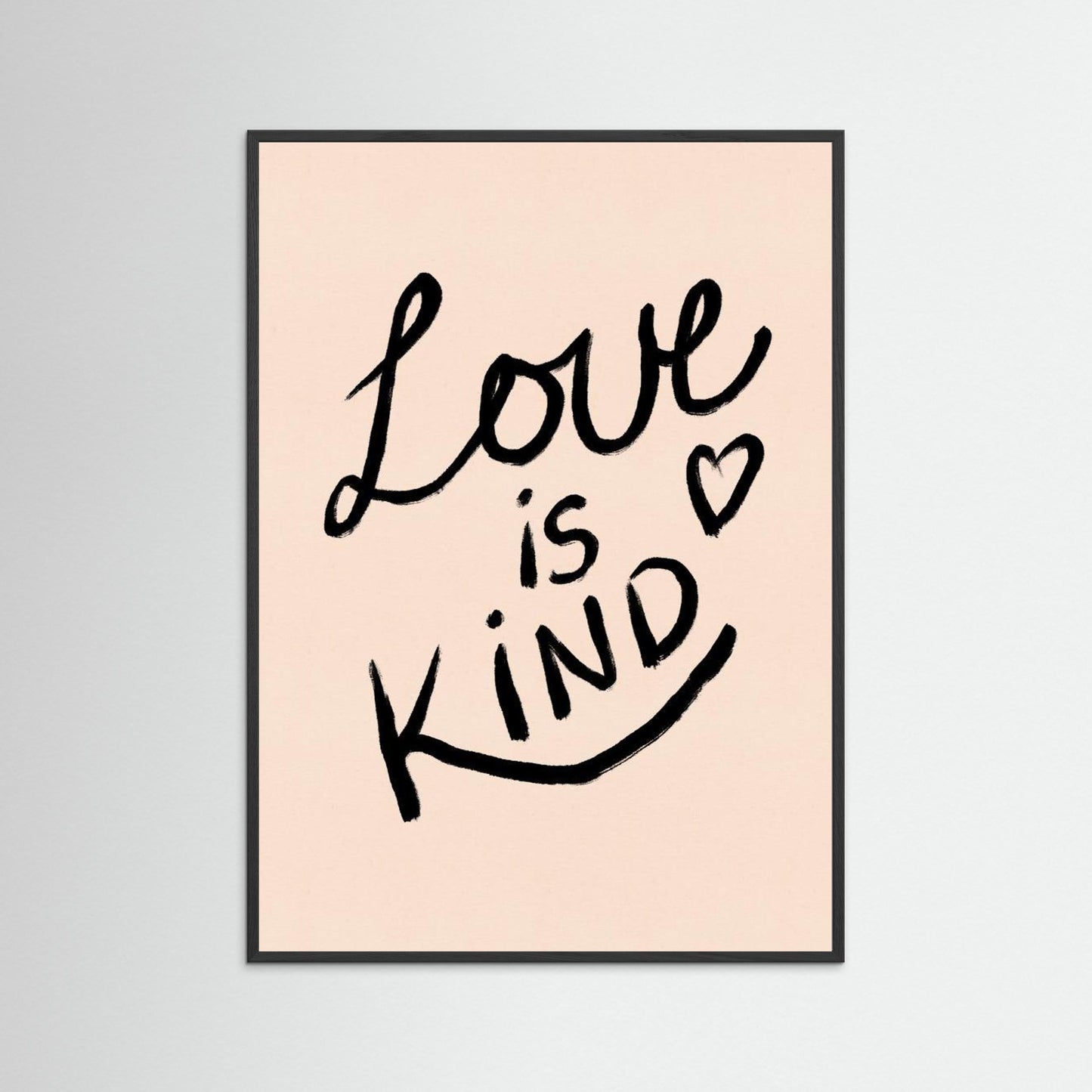 Love is Kind Typography Poster by Dirkie Nell