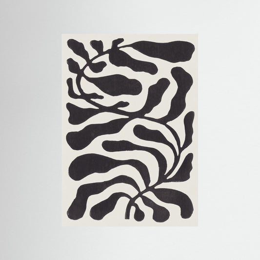 One Hundred-Leaved Plant #21 / Lino Print by Alisa Galitsyna
